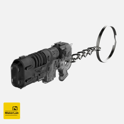 Keychain - Neo-Volkite Blaster - Space Marine 2 - Printable