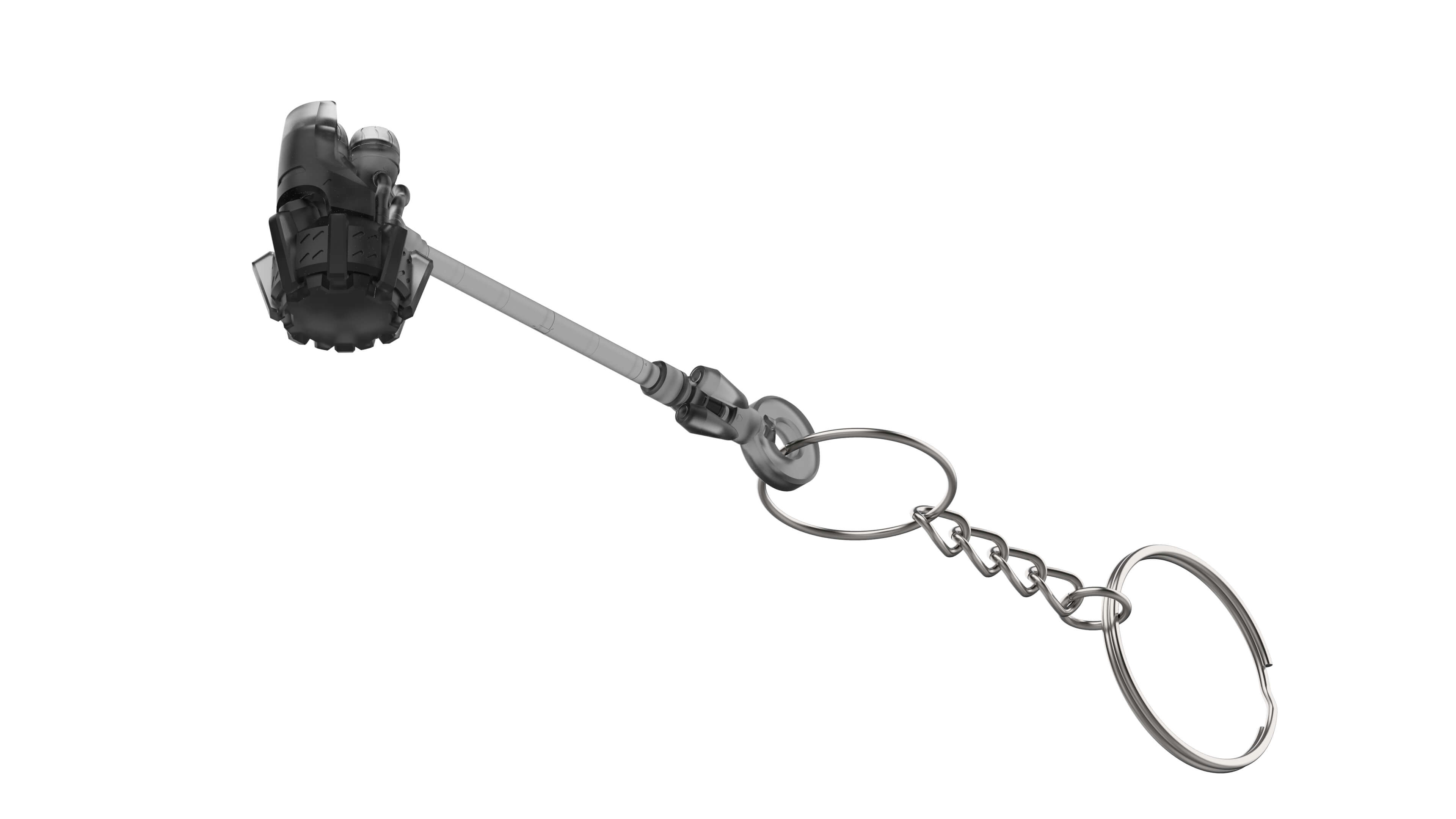 Keychain Overwatch Reinhardt Rocket Hammer - 3D Model by MakerLab