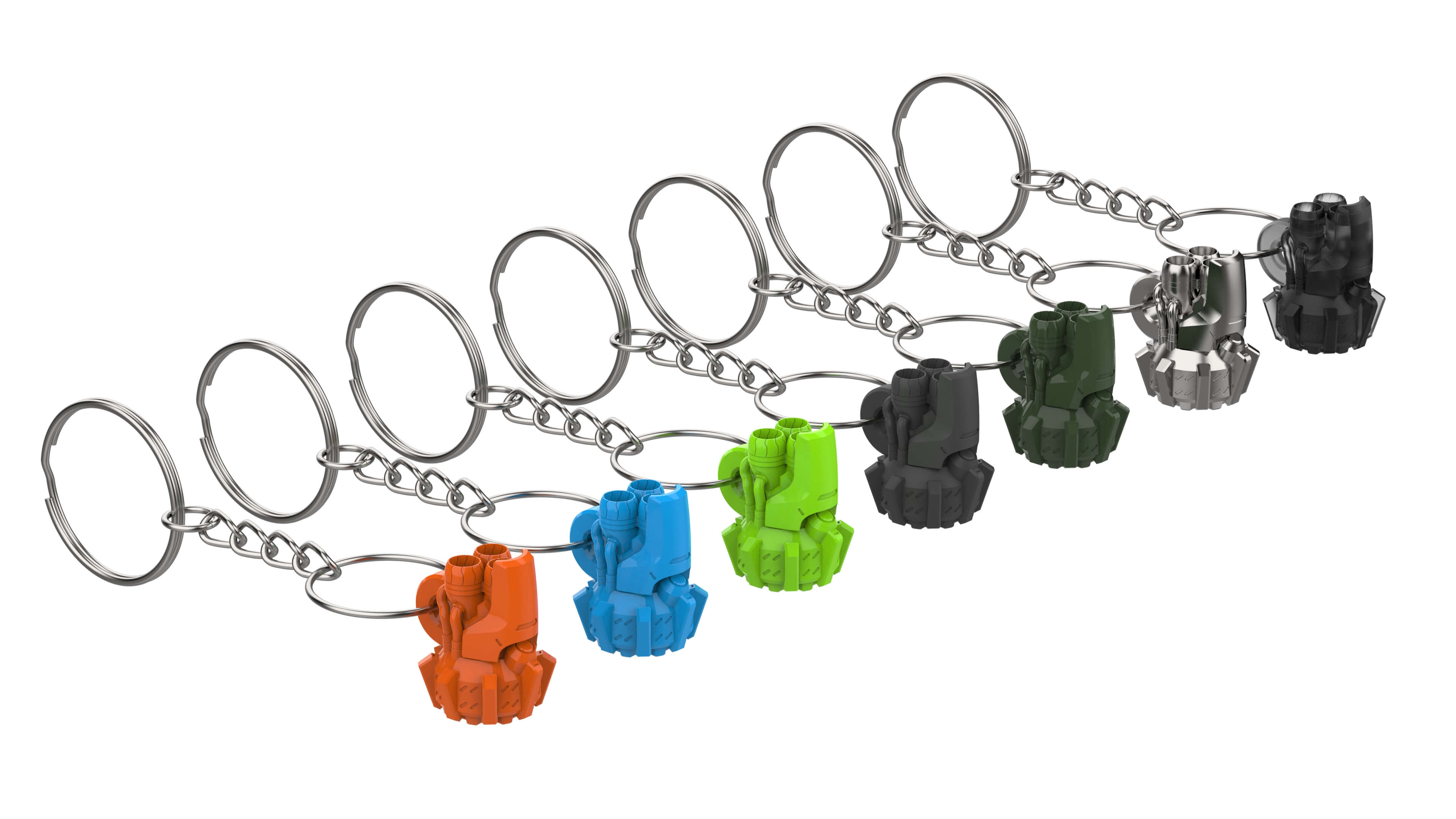 Keychain Overwatch Reinhardt Rocket Hammer - 3D Model by MakerLab