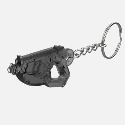 Keychain Overwatch Tracer Punk Skin Blaster