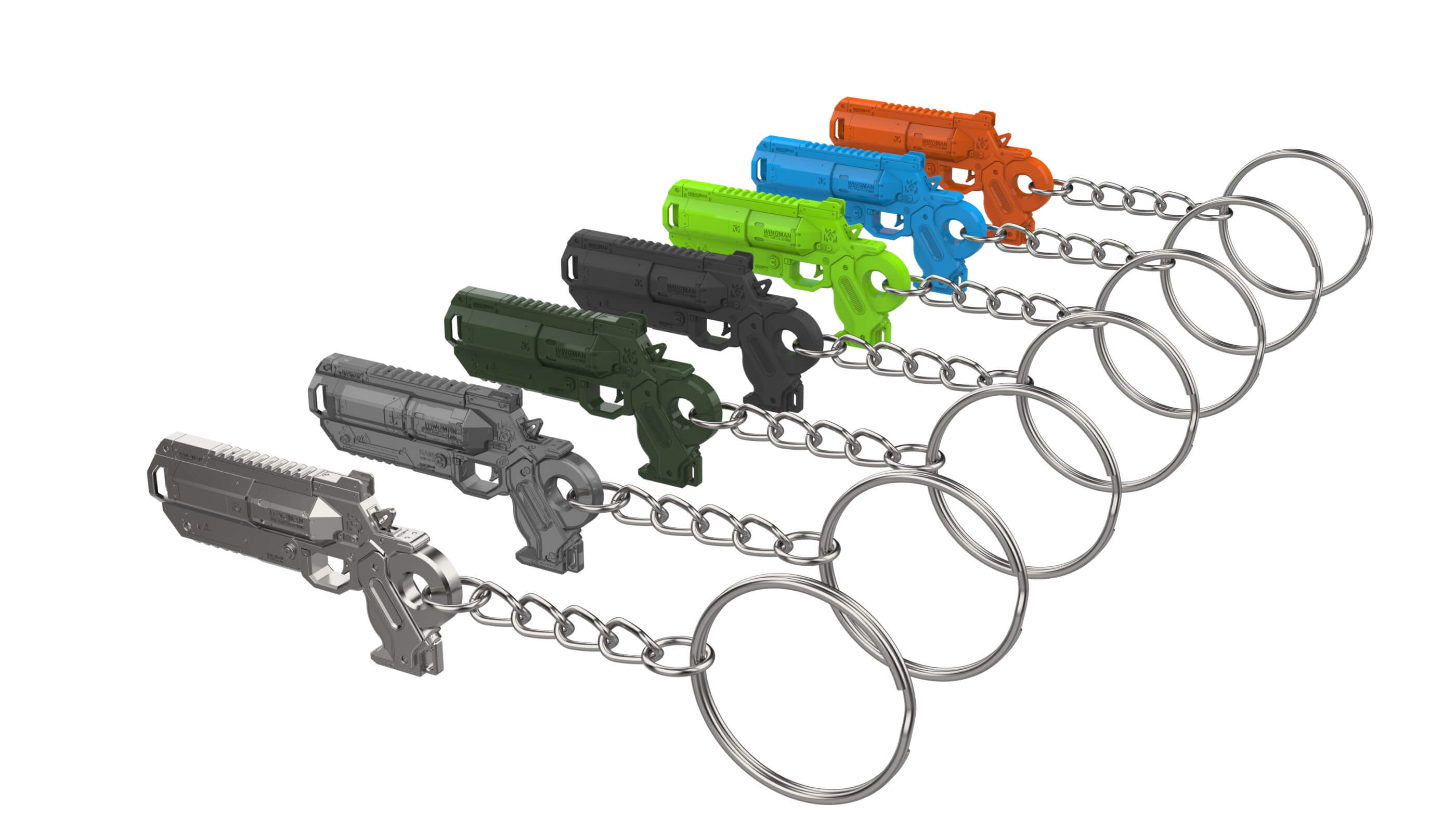 Keychain Wingman Apex 3D Print Model by MakerLab