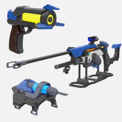 Overwatch Ana Bundle - 3 Printable Models - Commercial Use