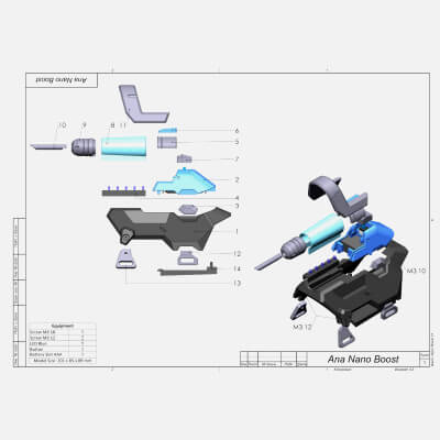 Overwatch Ana Nano Boost - STL OBJ CAD - Commercial Use