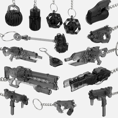Overwatch Keychains Set Part 2 - 18 PCS - Personal Use
