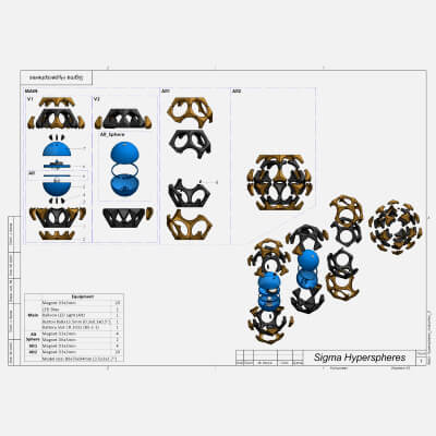 Overwatch Sigma Hyperspheres - STL OBJ CAD - Commercial