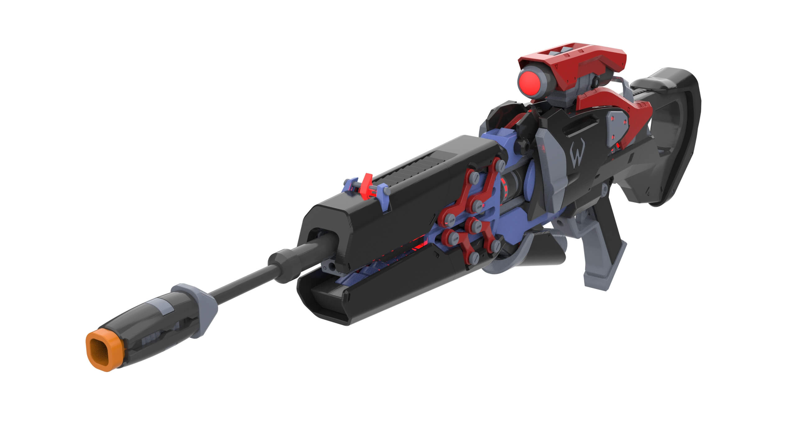 Overwatch Widow Widowmaker Noire Skin Sniper Rifle - 3D Model by MakerLab