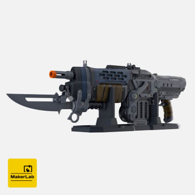 Retro Lancer E-Day Gears of War - STL Files - Personal Use