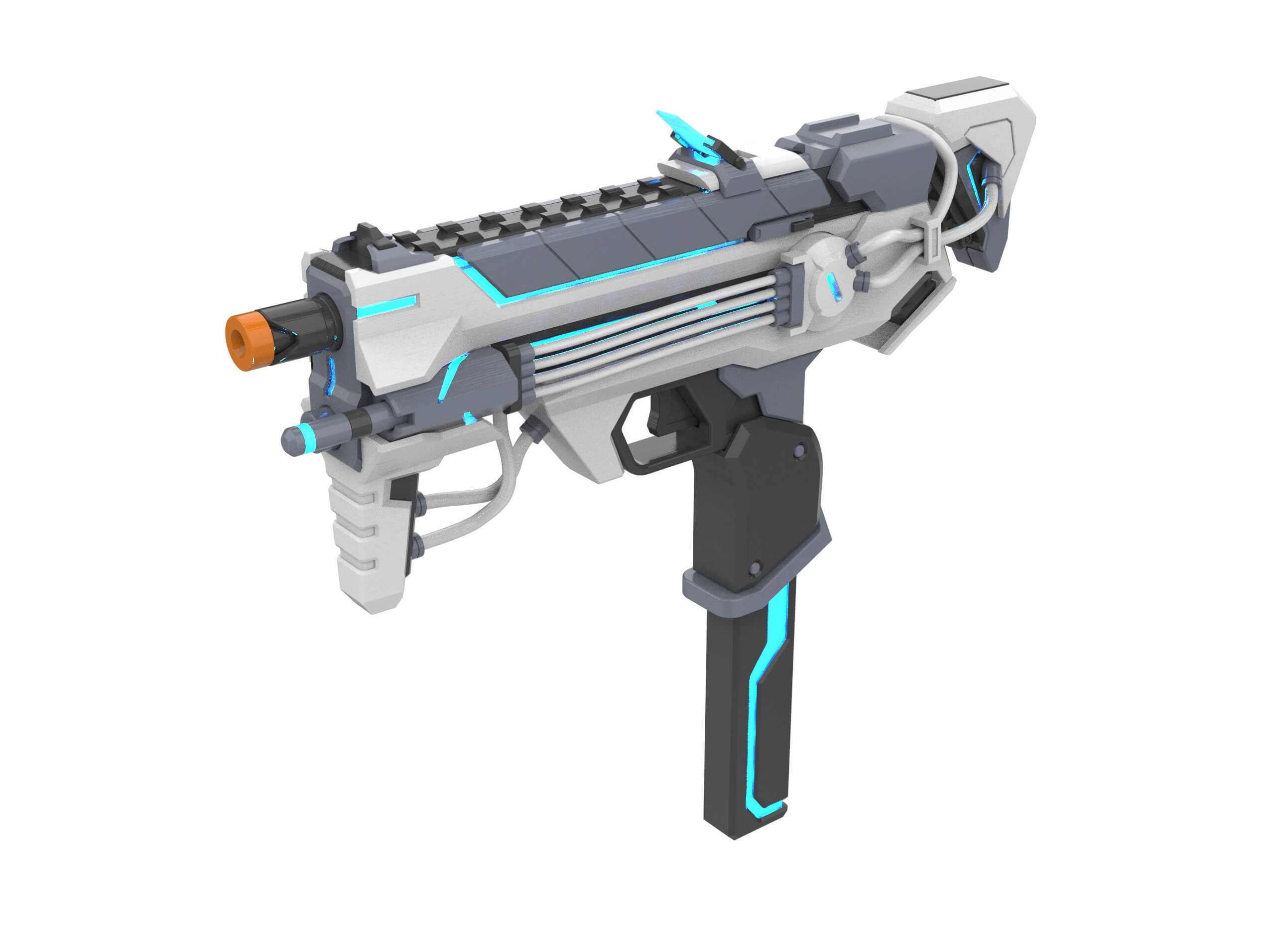 Overwatch Sombra Cannon Cyberspace Skin 3D Print Model by MakerLab