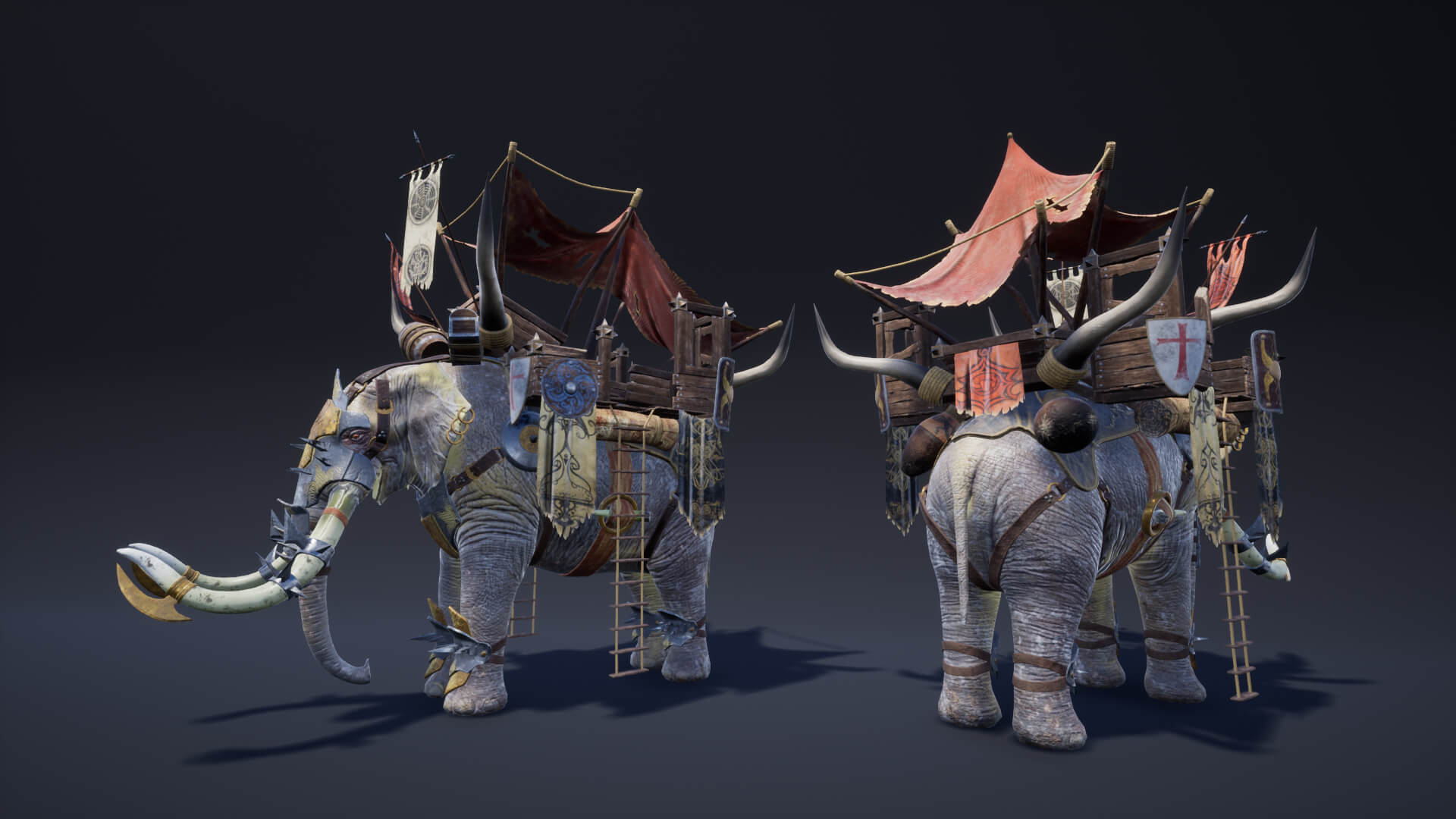 Fantasy Elephant - 3D Model by Maksim_Bugrimov