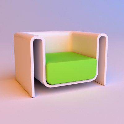 Comfortable White Chair