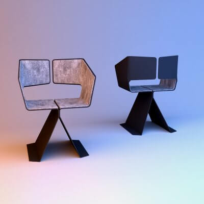 Ergonomic Loft Chair with Cloth