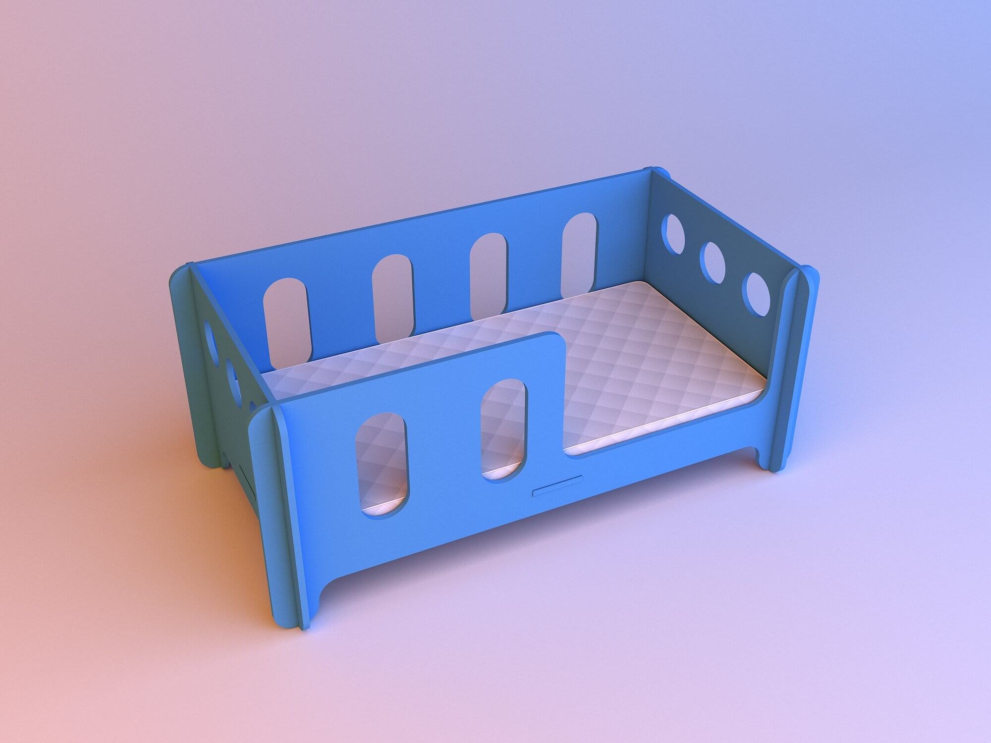 Handmade Baby Beds 3D Model by malibusan