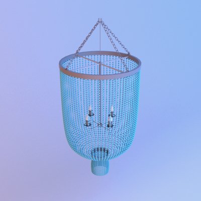 Metal Ceramic Chandelier-Lamp
