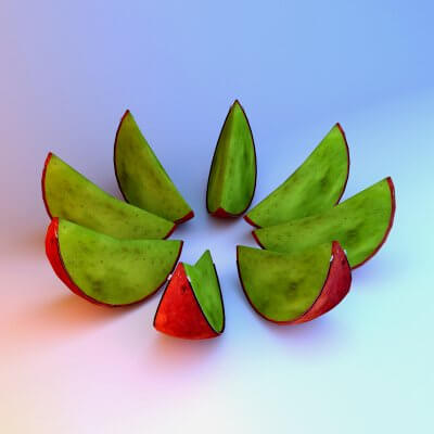 Modern Pouf of Textiles Apple-Sofa