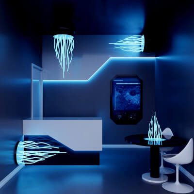 Sci-Fi Cyber Futuristic Jellyfish Design Reception