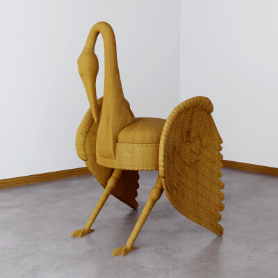 Vintage Bird-Style Chair