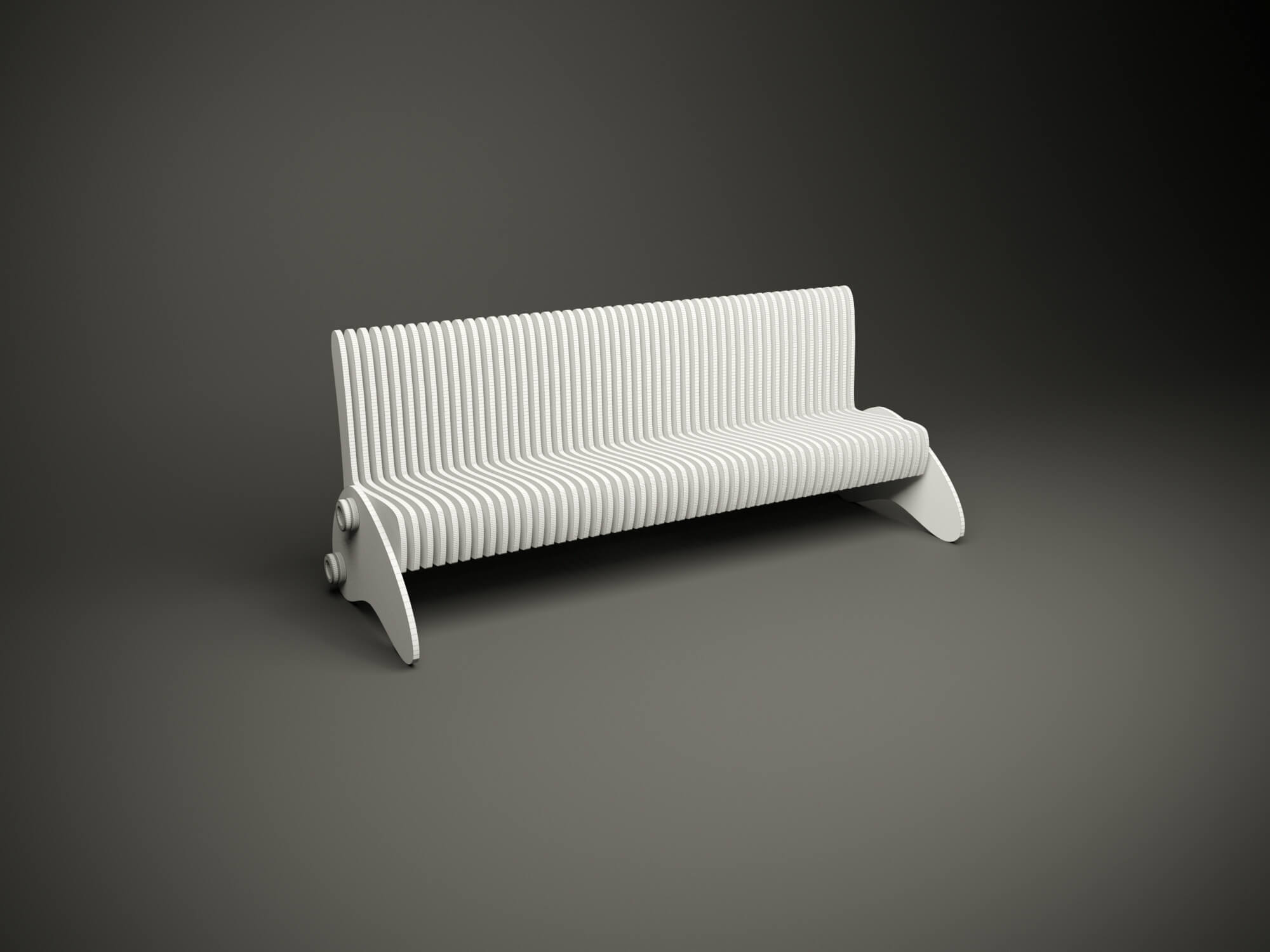 Wood Parametric Multi Function Bench for CNC Machine - 3D Model by ...