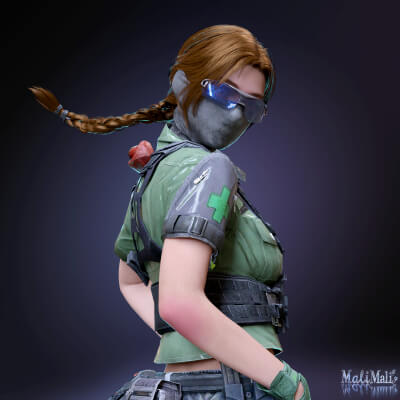 Vlinder Outfit and Hair for G8F