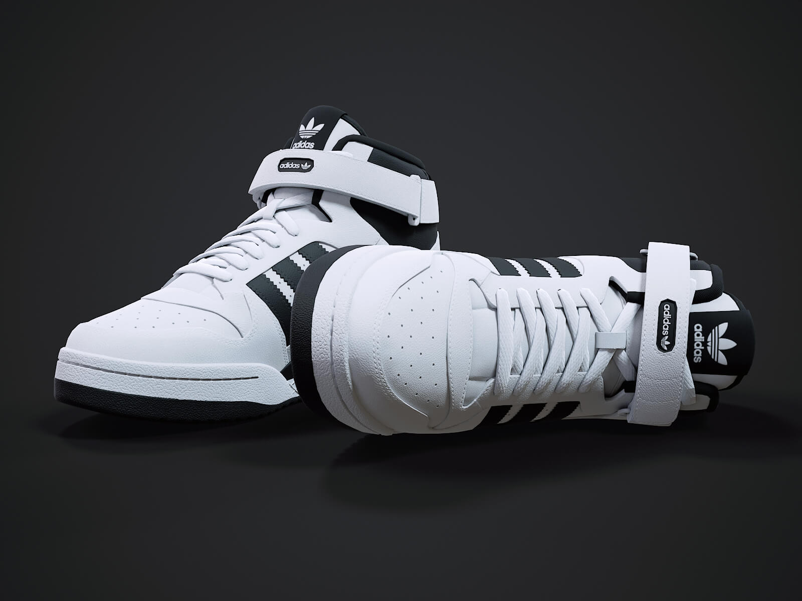 adidas forum mid refined white