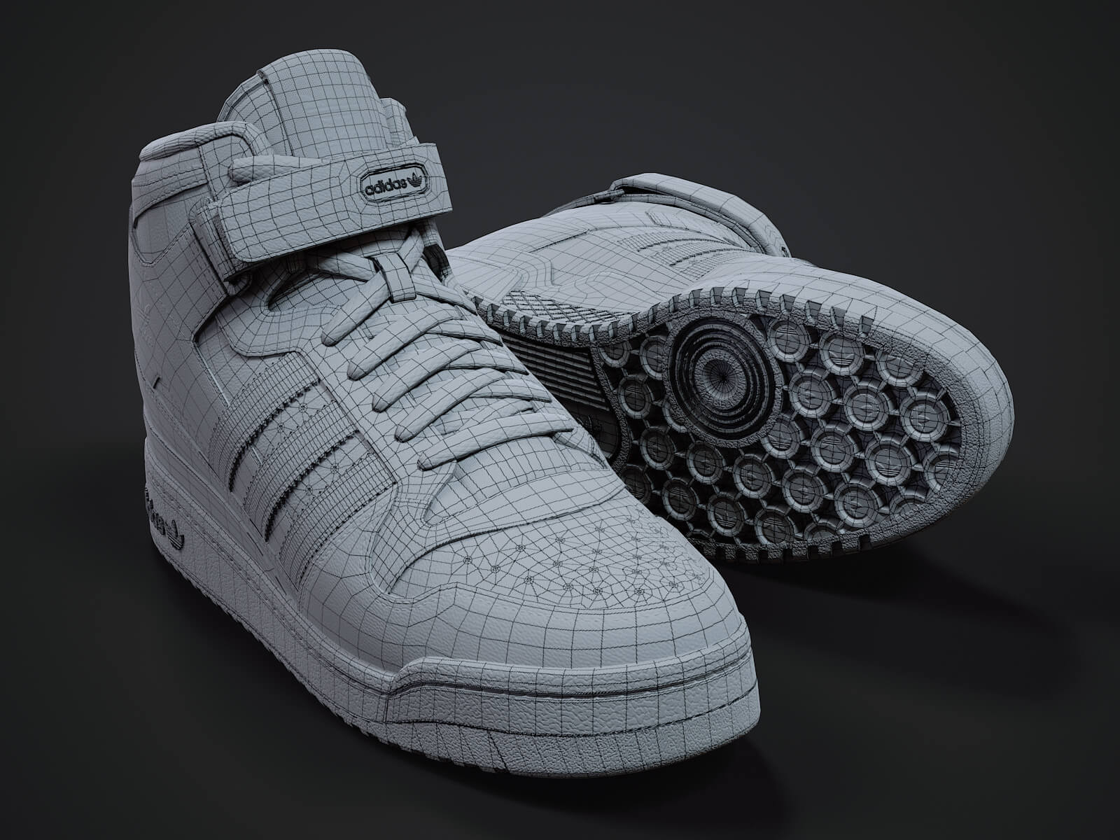 Adidas Forum Sneaker PBR Model by manacards