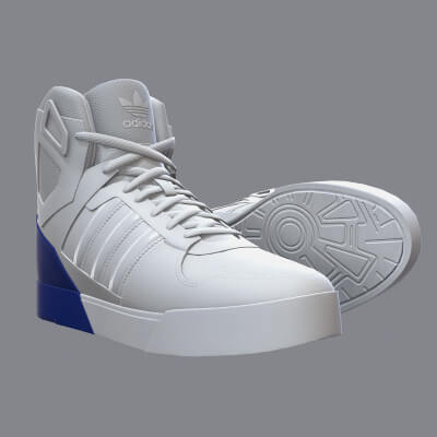Adidas Zestra High-Top Sneakers PBR Model 3