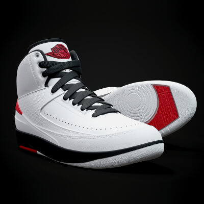 Air Jordan 2 Retro Sneaker PBR Model 3