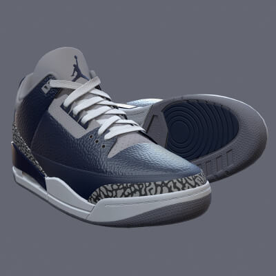 Air Jordan 3-Retro Sneaker PBR Model 3