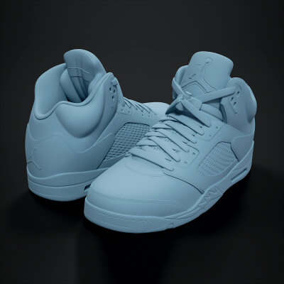 Air Jordan 5 Retro Sneaker 3D Printable