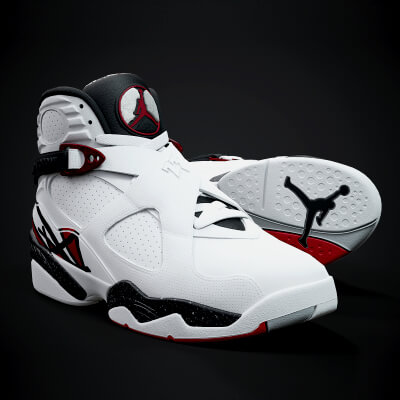 Air Jordan 8 Retro Sneaker PBR model 3