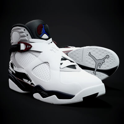 Air Jordan 8 Retro Sneaker PBR Model 4