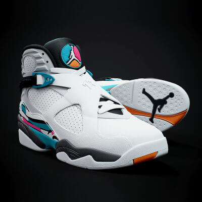 Air Jordan 8 Retro Sneaker PBR Model