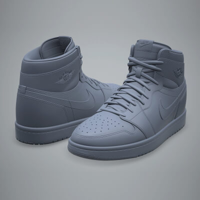 Air Jordan1-Retro Sneaker 3D Print Model