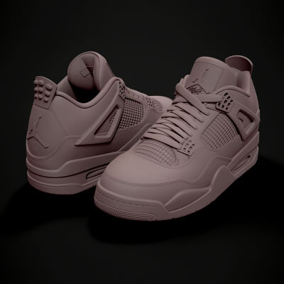 Air Jordan4-Retro Sneaker-V2-3D Printable