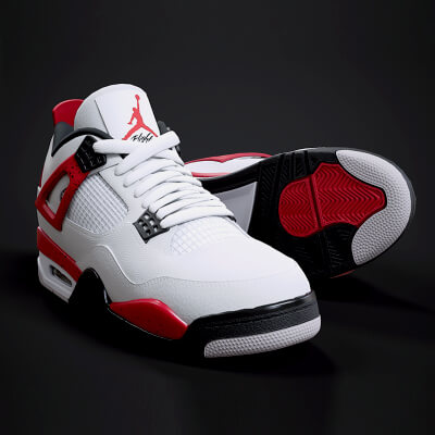 Air Jordan 4 Retro Sneaker V2 PBR Model 1