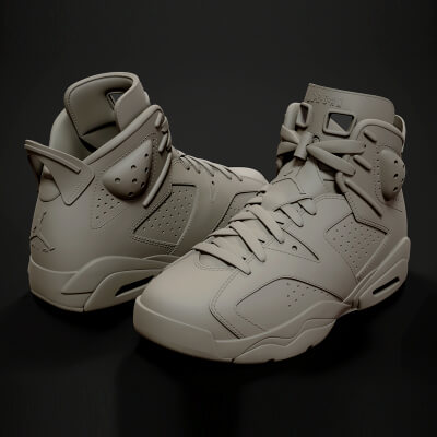 Air Jordan6-Retro Sneaker-3D Printable