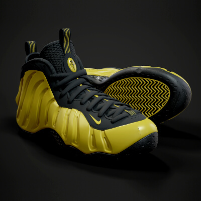 Nike Air Foamposite-1 Sneaker PBR Model 2