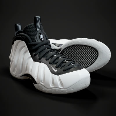 Nike Air Foamposite-1 Sneaker PBR Model 3