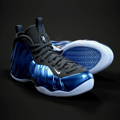 Nike Air Foamposite 1 Sneaker PBR Model