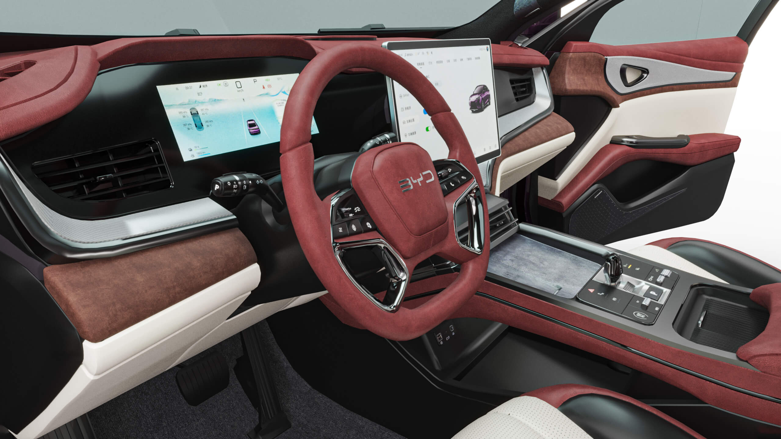 2025 BYD Seal 07 DM-I With Interior 3D Model by MantangCG