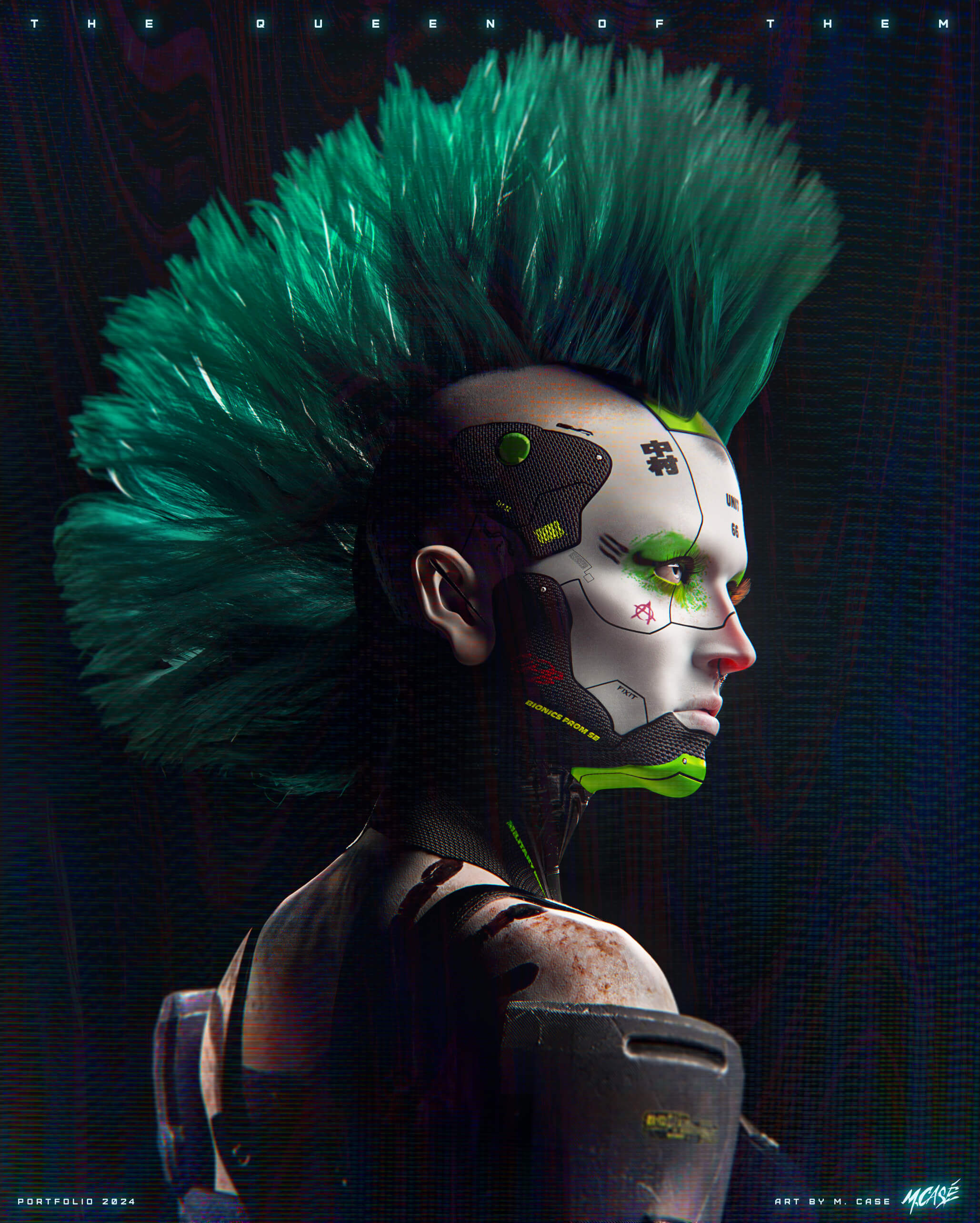 The Queen of Them 3D Render, Digital Art by MarceloCase