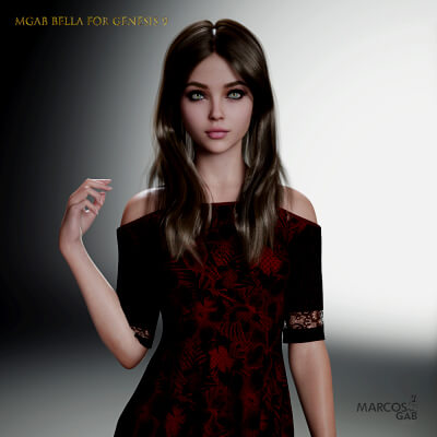 MGAB Bella for Genesis 9 by MarcosGAB