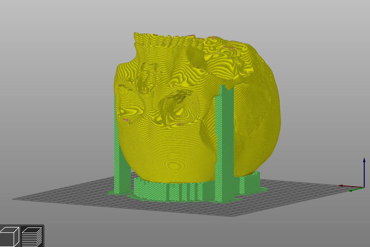 Human skull for 3D printing by Mardimcore