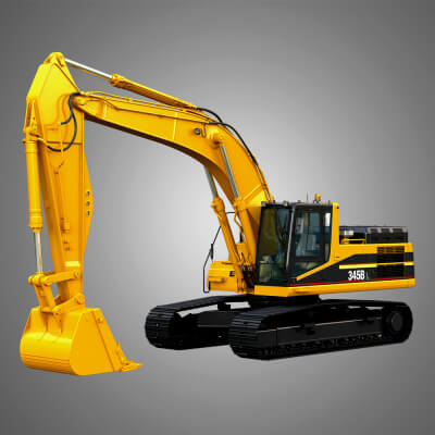 345BL Excavator by Markos3d