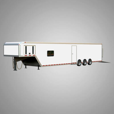 44 Ft Custom Enclosed Gooseneck Trailer by Markos3d