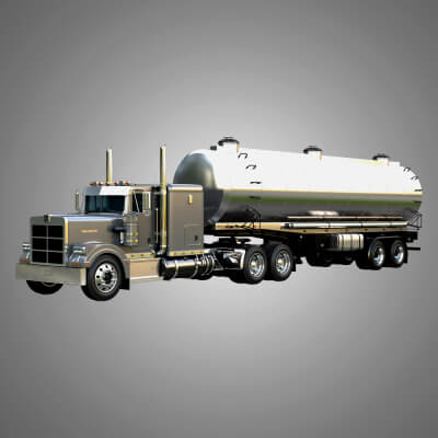 57 P Truck With Tanker Trailer