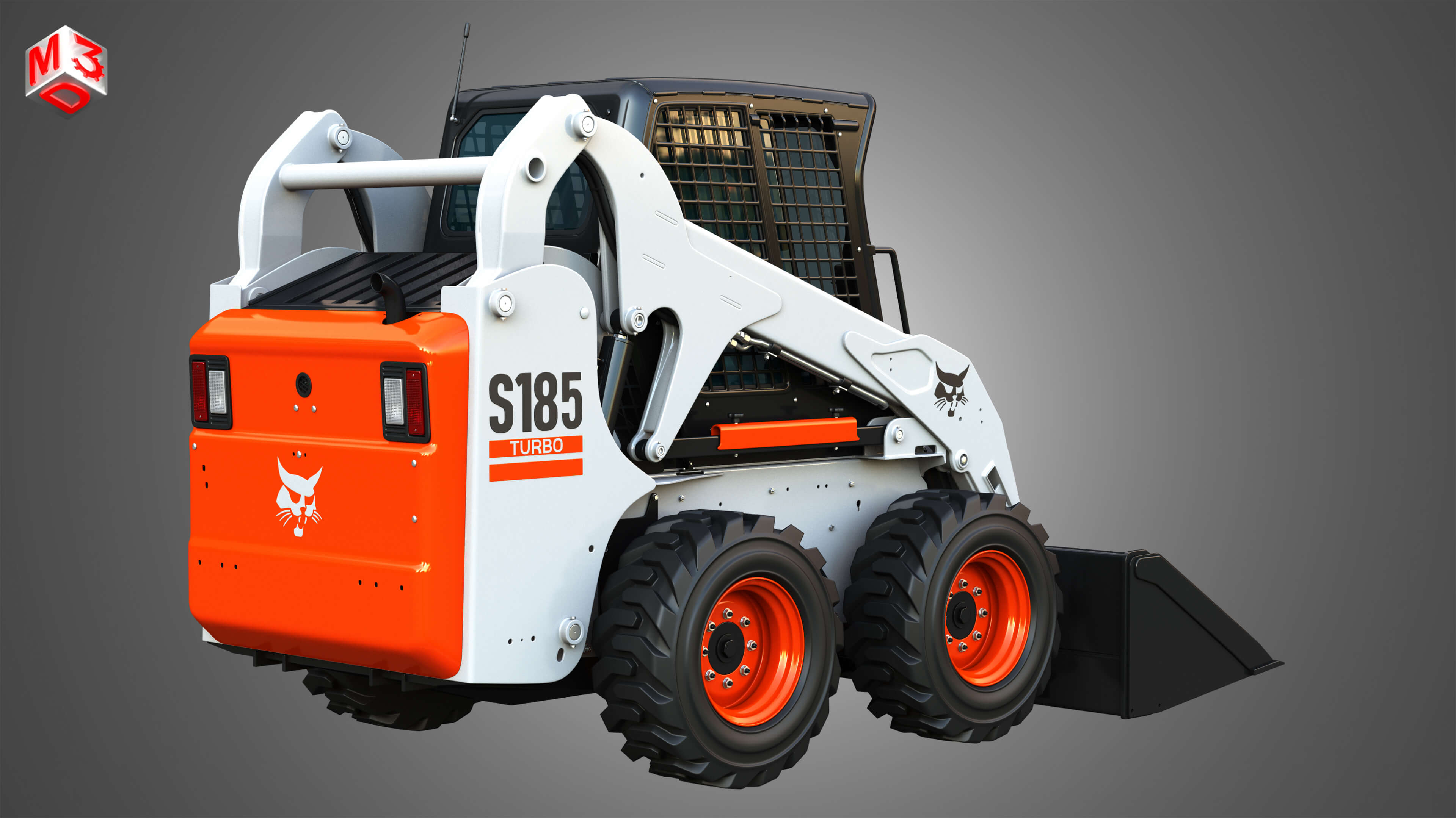 Bobcat S185 Skid Steer Loader 3D Model by Markos3d