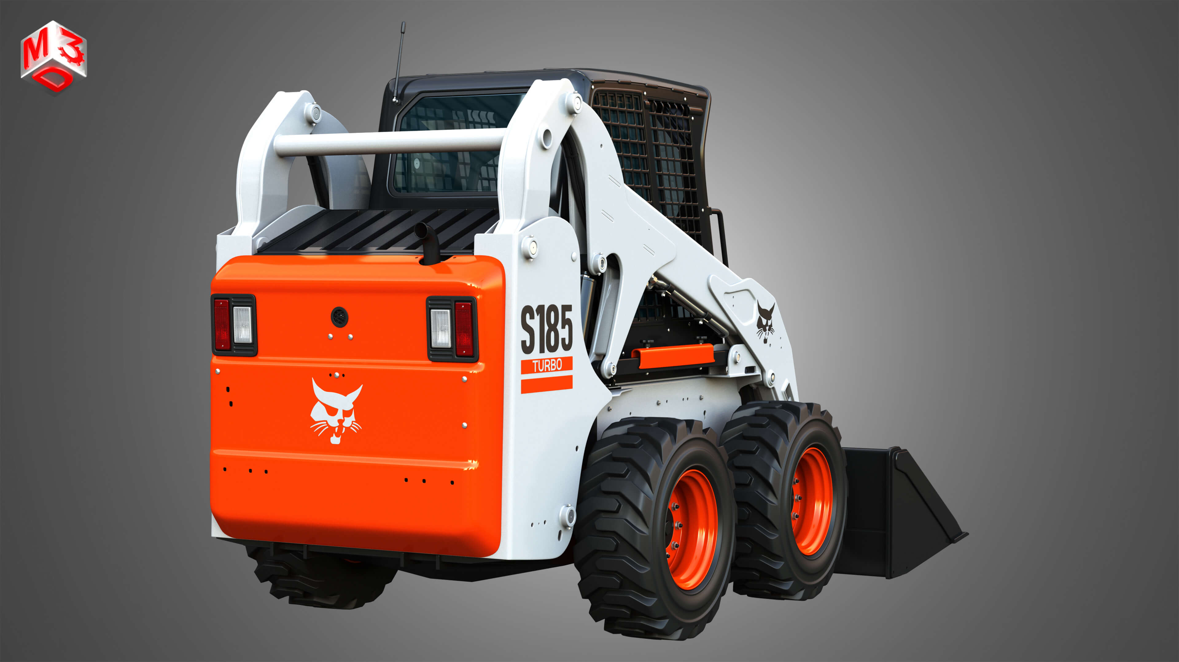Bobcat S185 Skid Steer Loader 3D Model by Markos3d