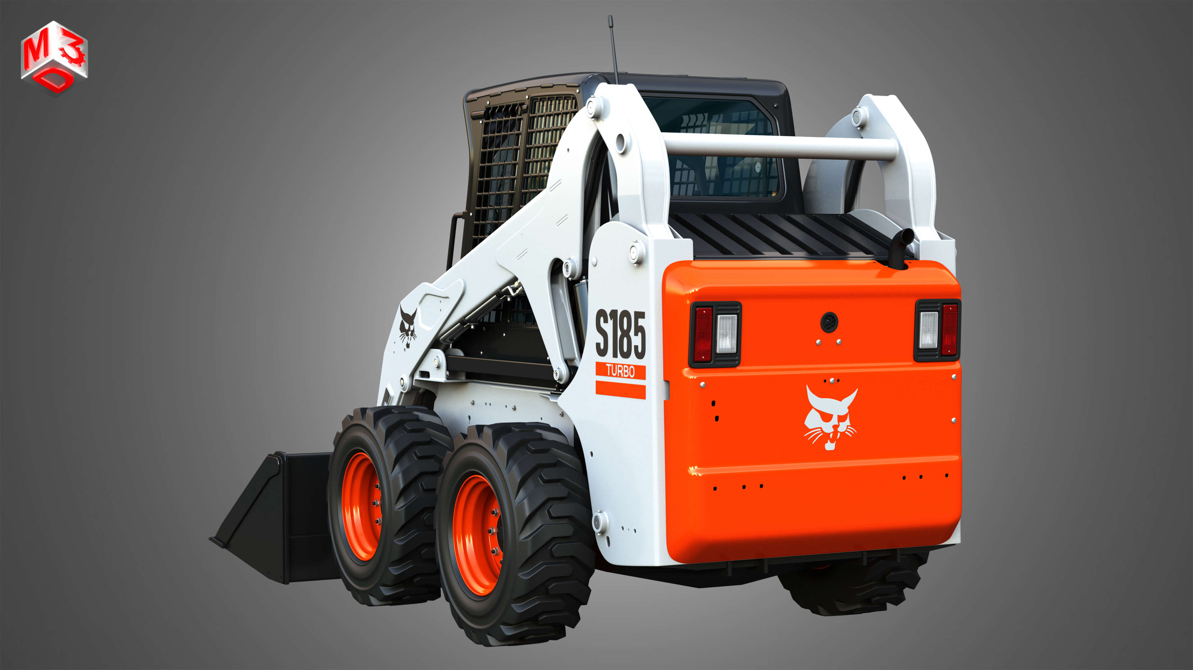 Bobcat S185 Skid Steer Loader 3D Model by Markos3d