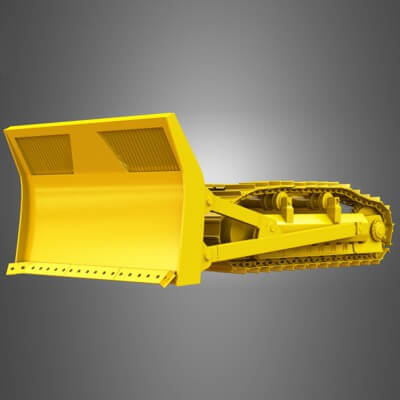 Bulldozer Tracks with Ground Engaging Tool