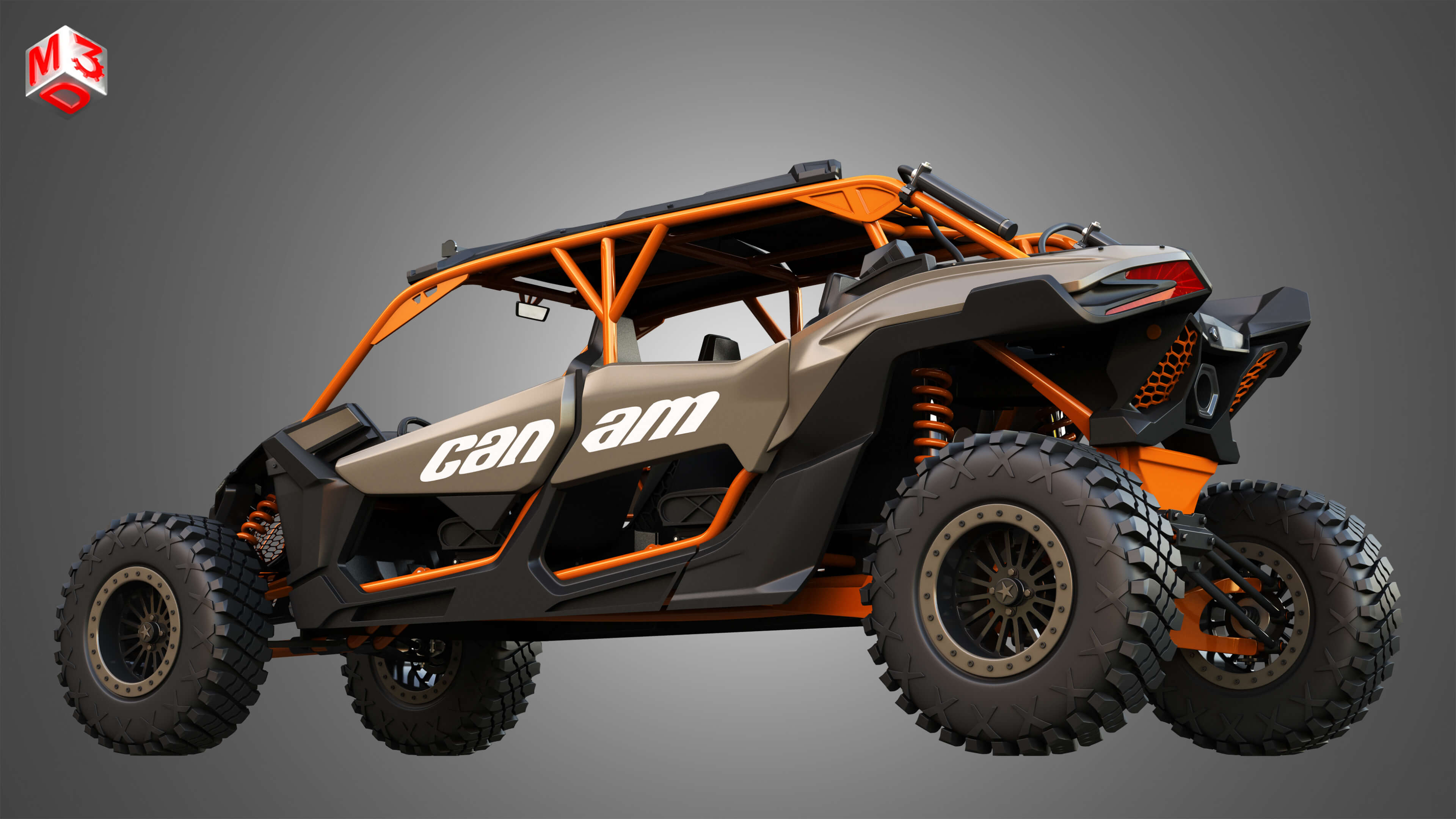 CanAm Maverick X3 4 Doors 3D Model by Markos3d